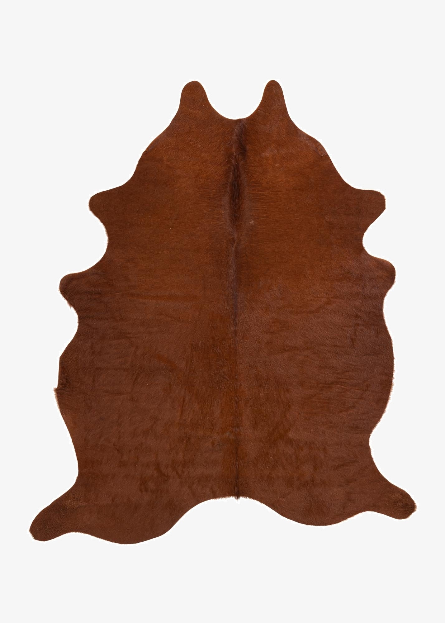  5' 1 x 5' 10 Cowhide Leather Rug