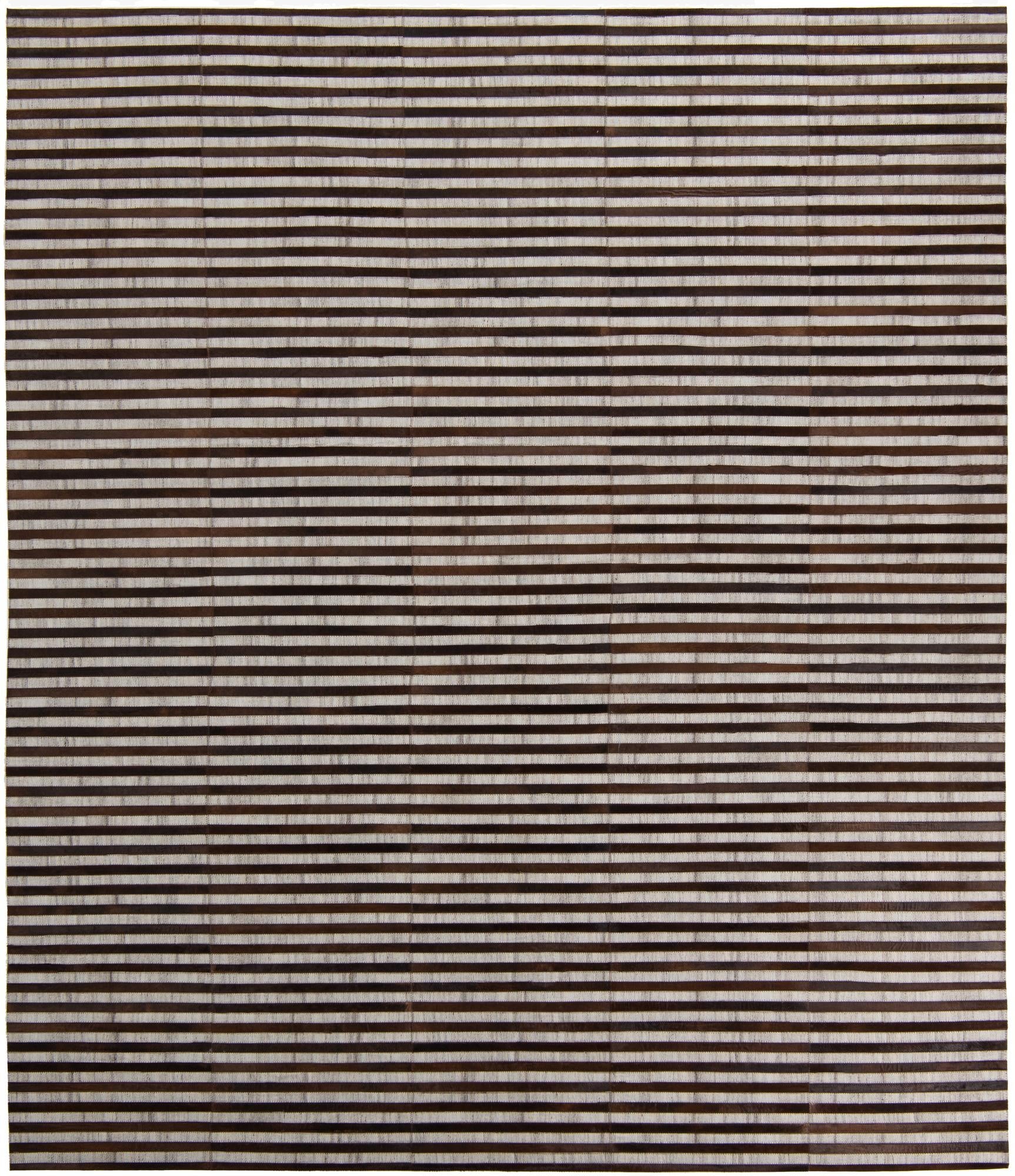  8' 1 x 9' 5 Cowhide Leather Rug