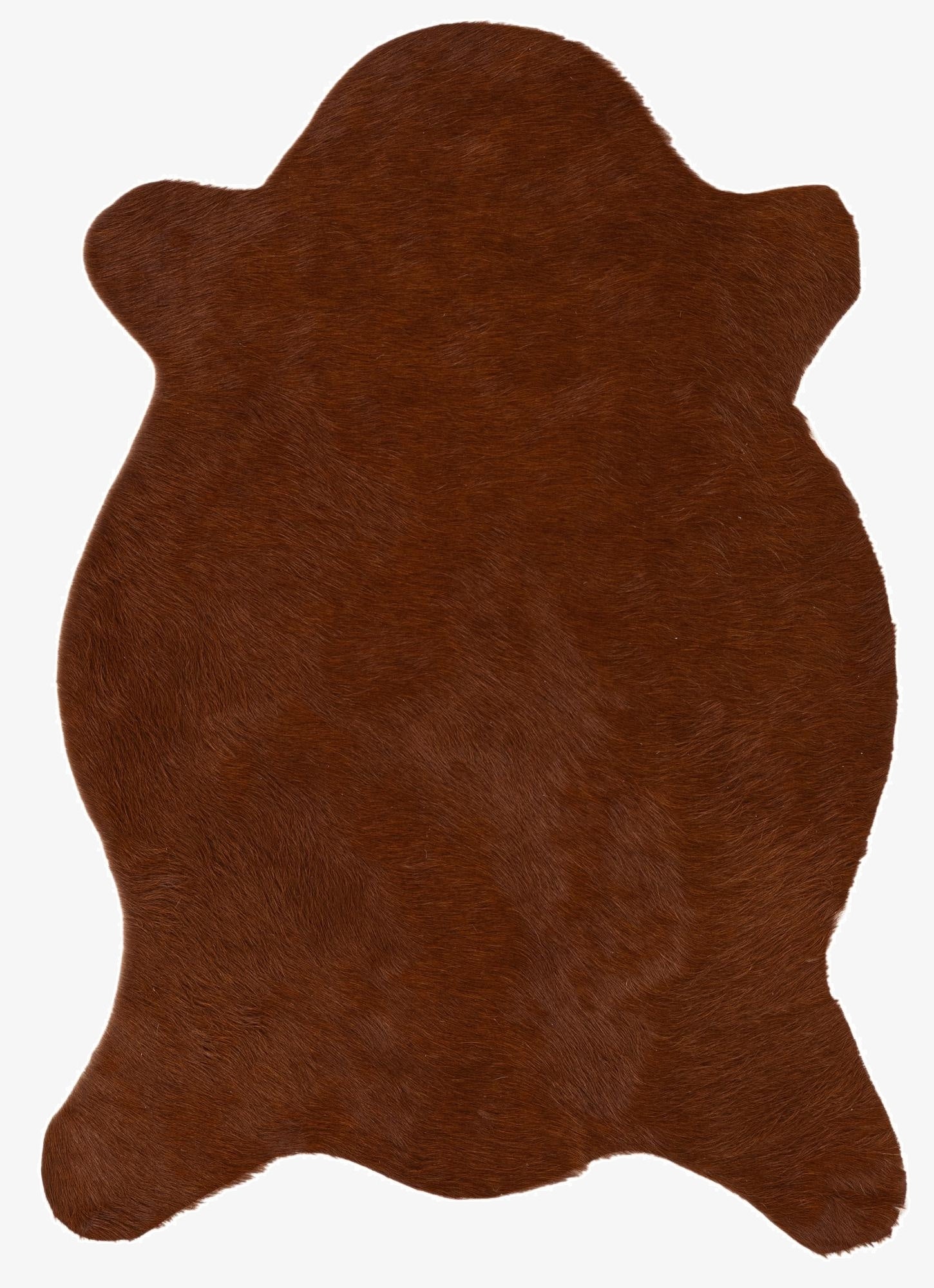  2' 2 x 2' 11 Cowhide Leather Rug