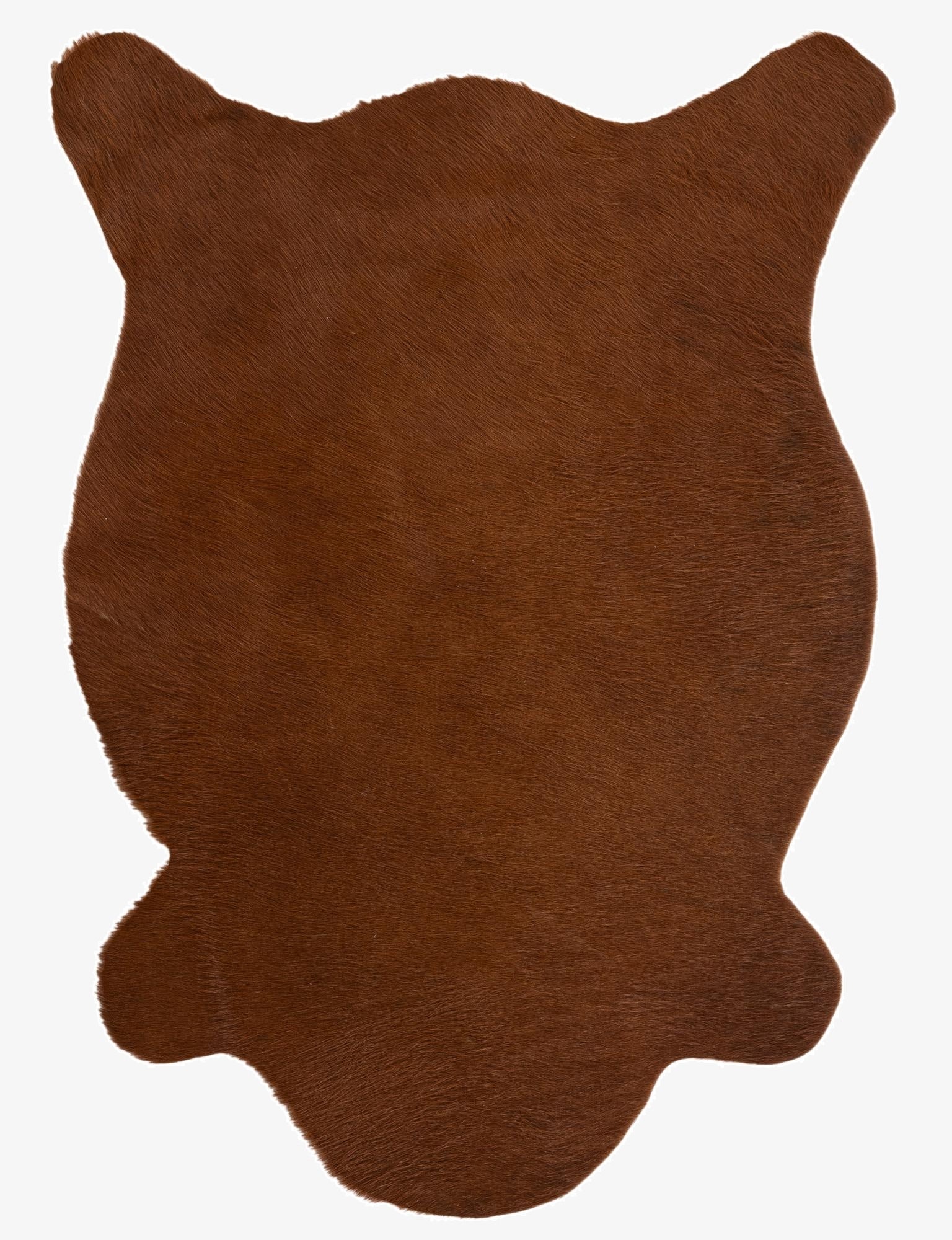  2' 2 x 2' 11 Cowhide Leather Rug