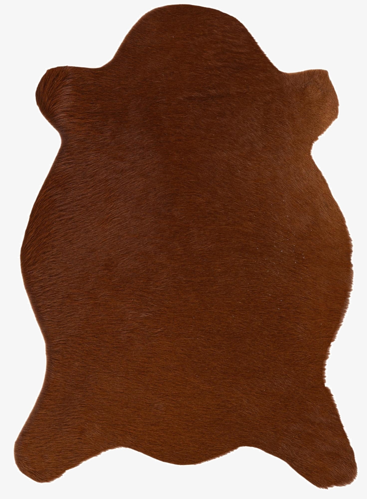 2' 2 x 2' 11 Cowhide Leather Rug