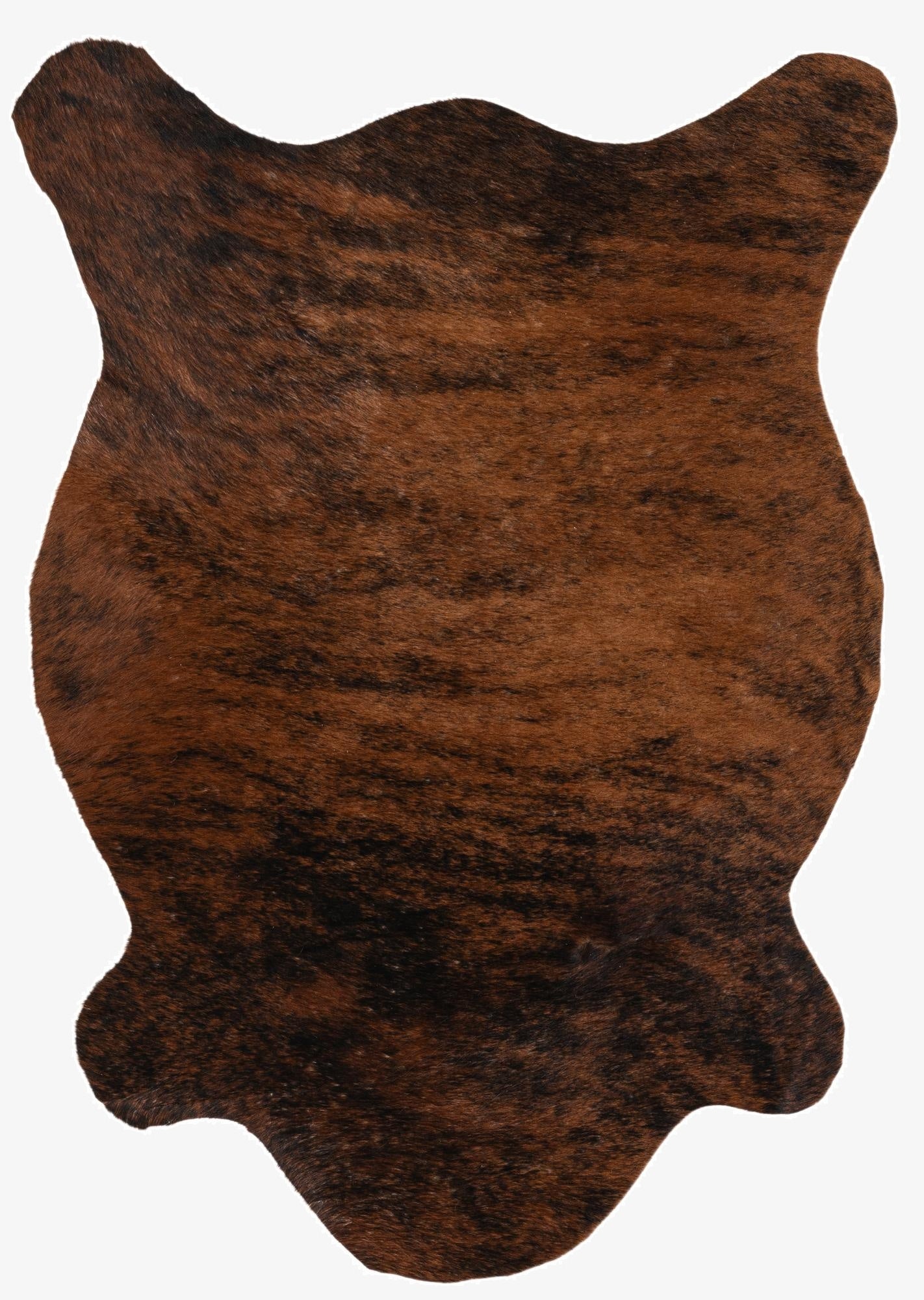  2' 2 x 2' 11 Cowhide Leather Rug