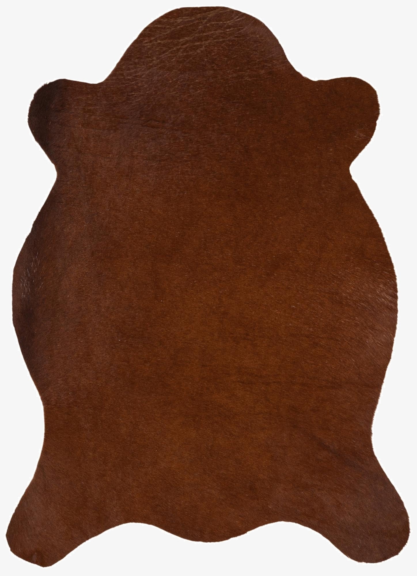  2' 2 x 2' 11 Cowhide Leather Rug