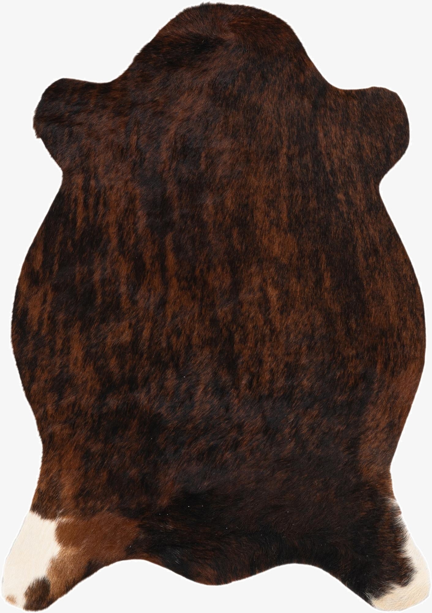  2' 2 x 2' 11 Cowhide Leather Rug
