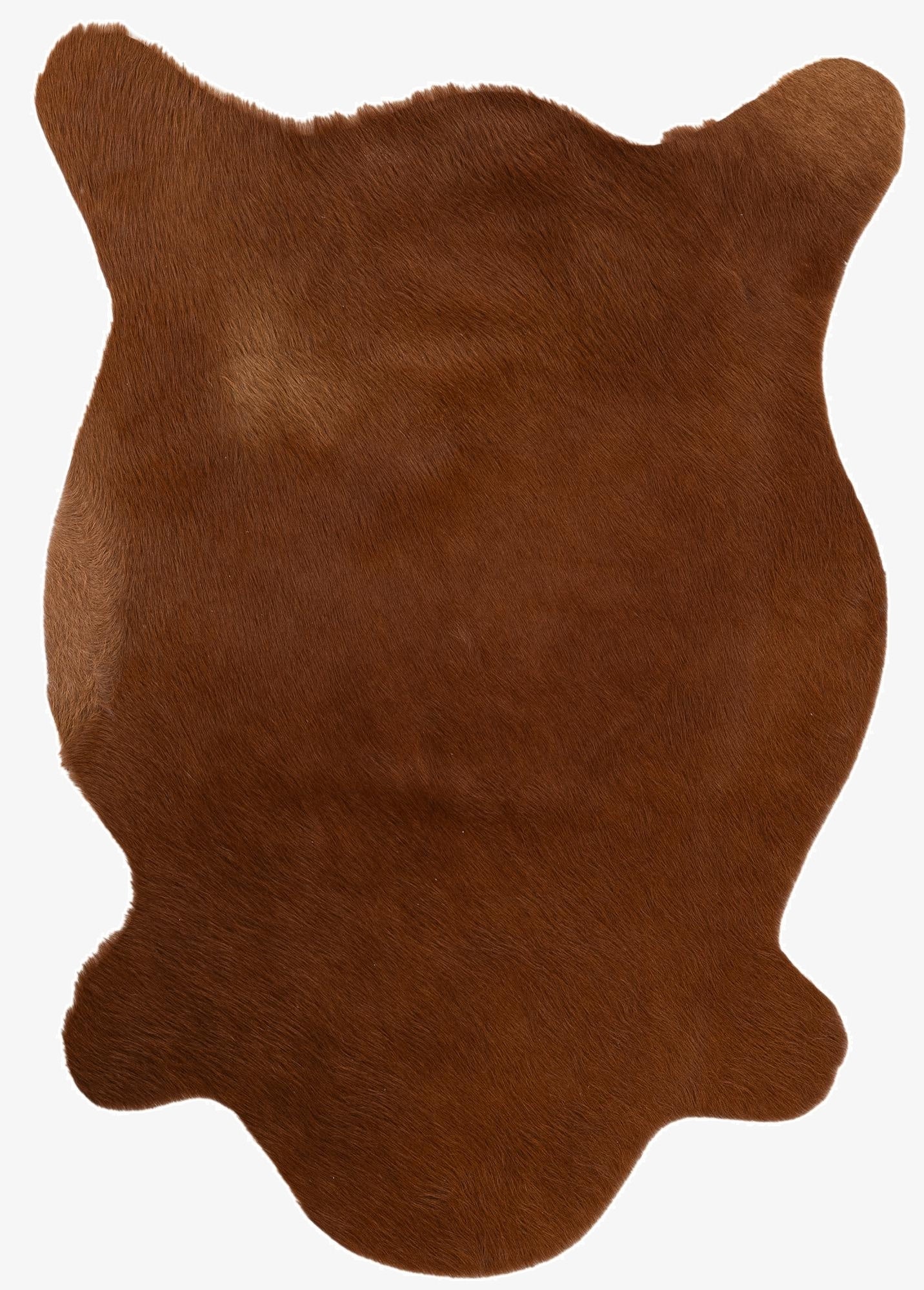  2' 2 x 2' 11 Cowhide Leather Rug