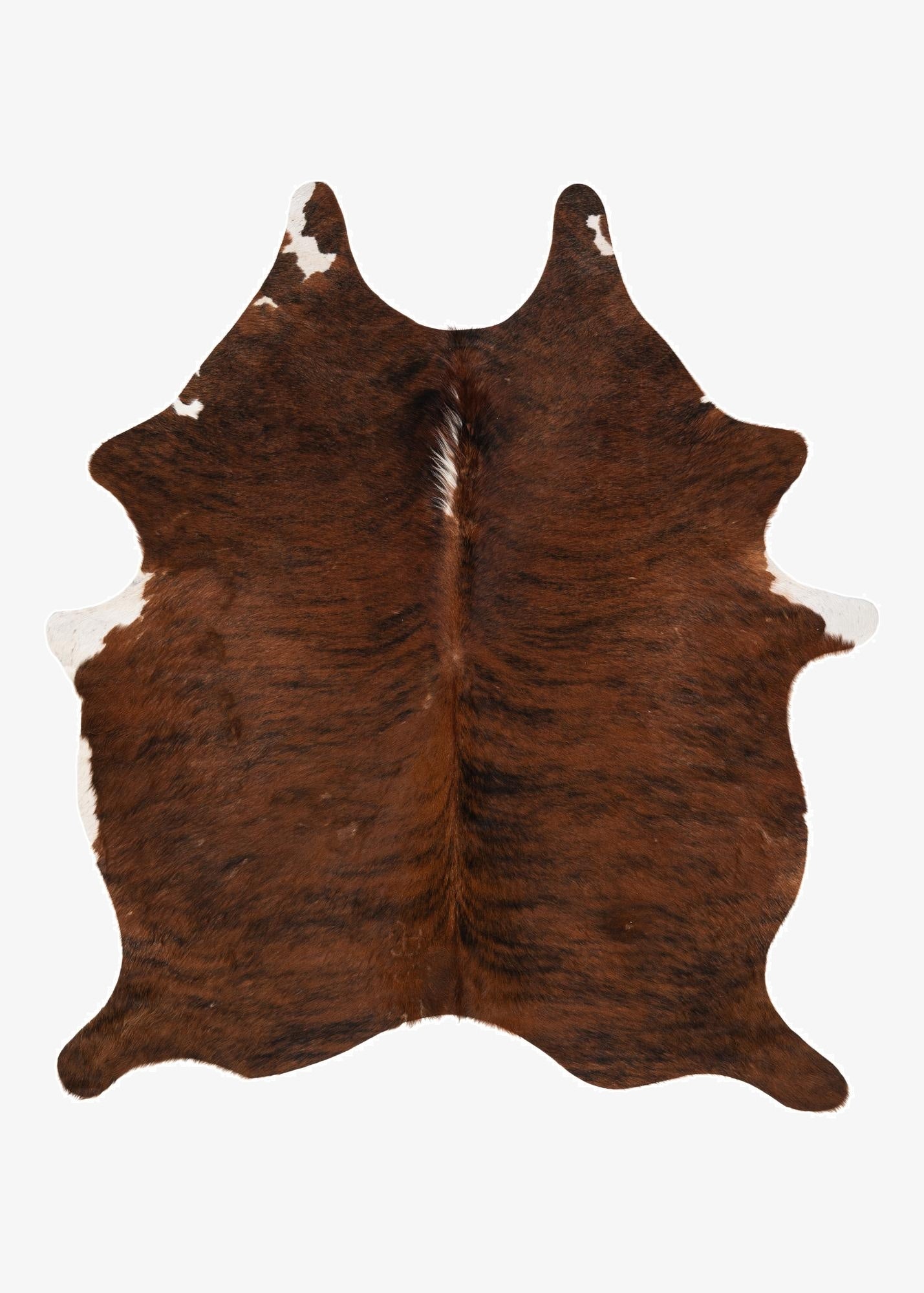  5' 1 x 5' 11 Cowhide Leather Rug