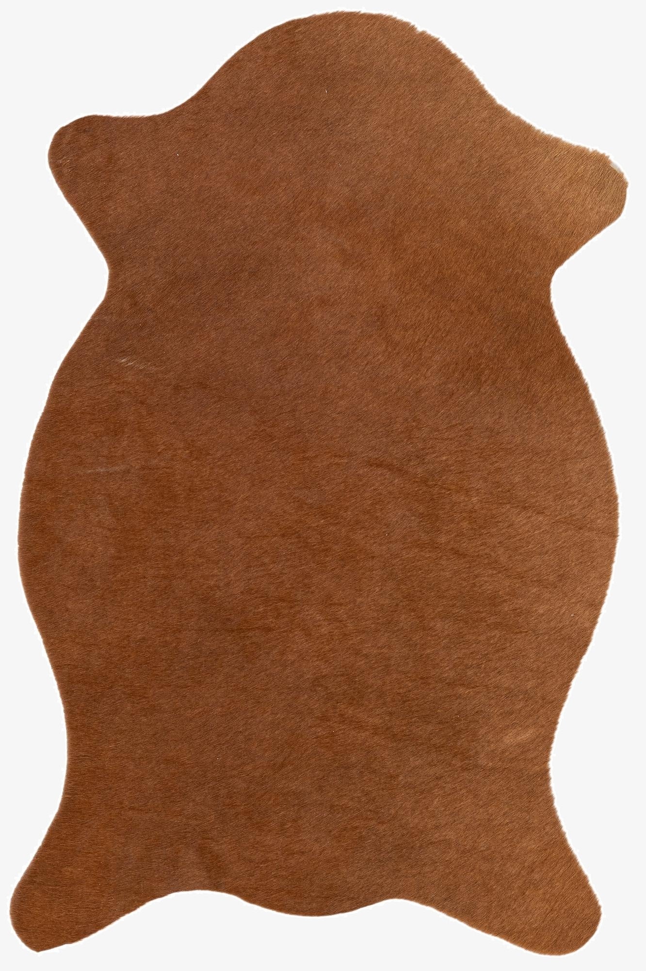  1' 8 x 2' 7 Cowhide Leather Rug
