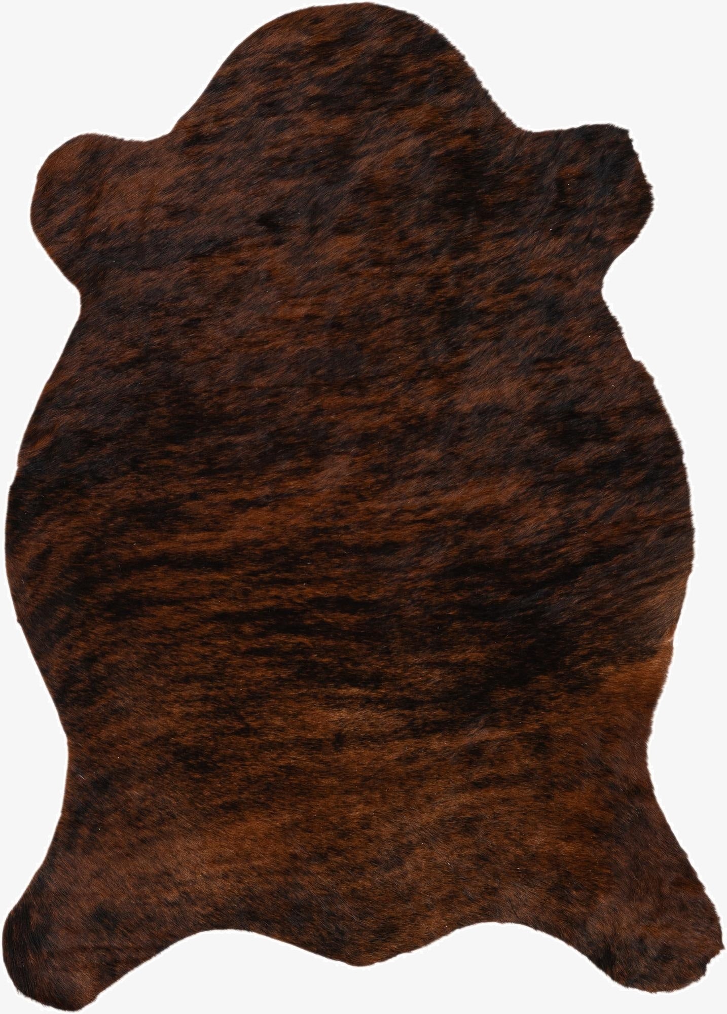  2' 2 x 2' 11 Cowhide Leather Rug