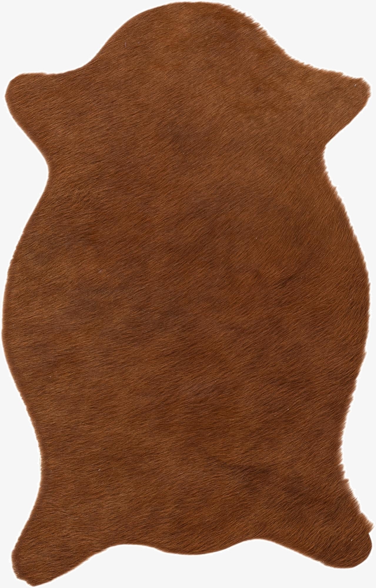  1' 8 x 2' 7 Cowhide Leather Rug