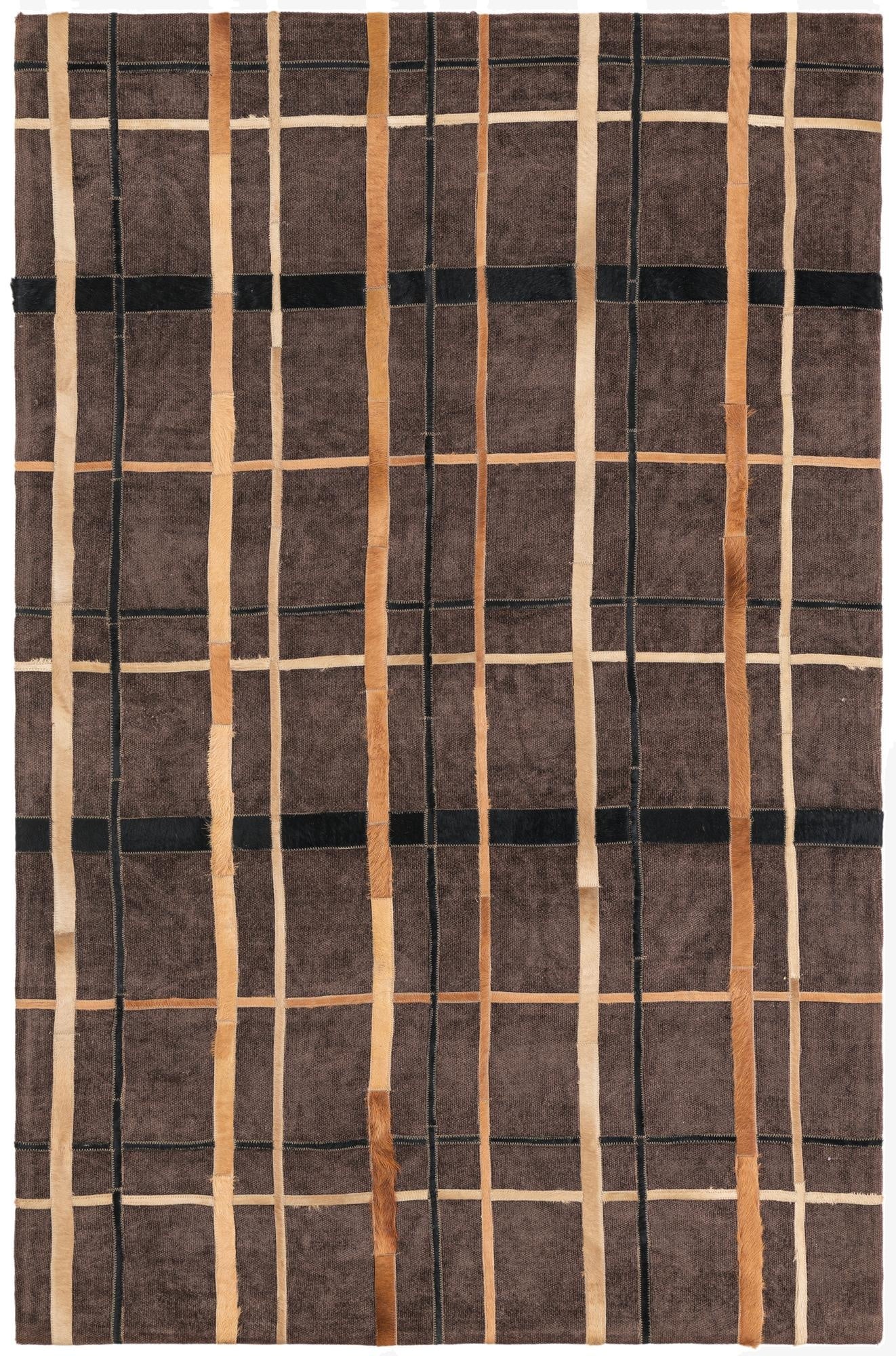  4' x 6' Cowhide Leather Rug