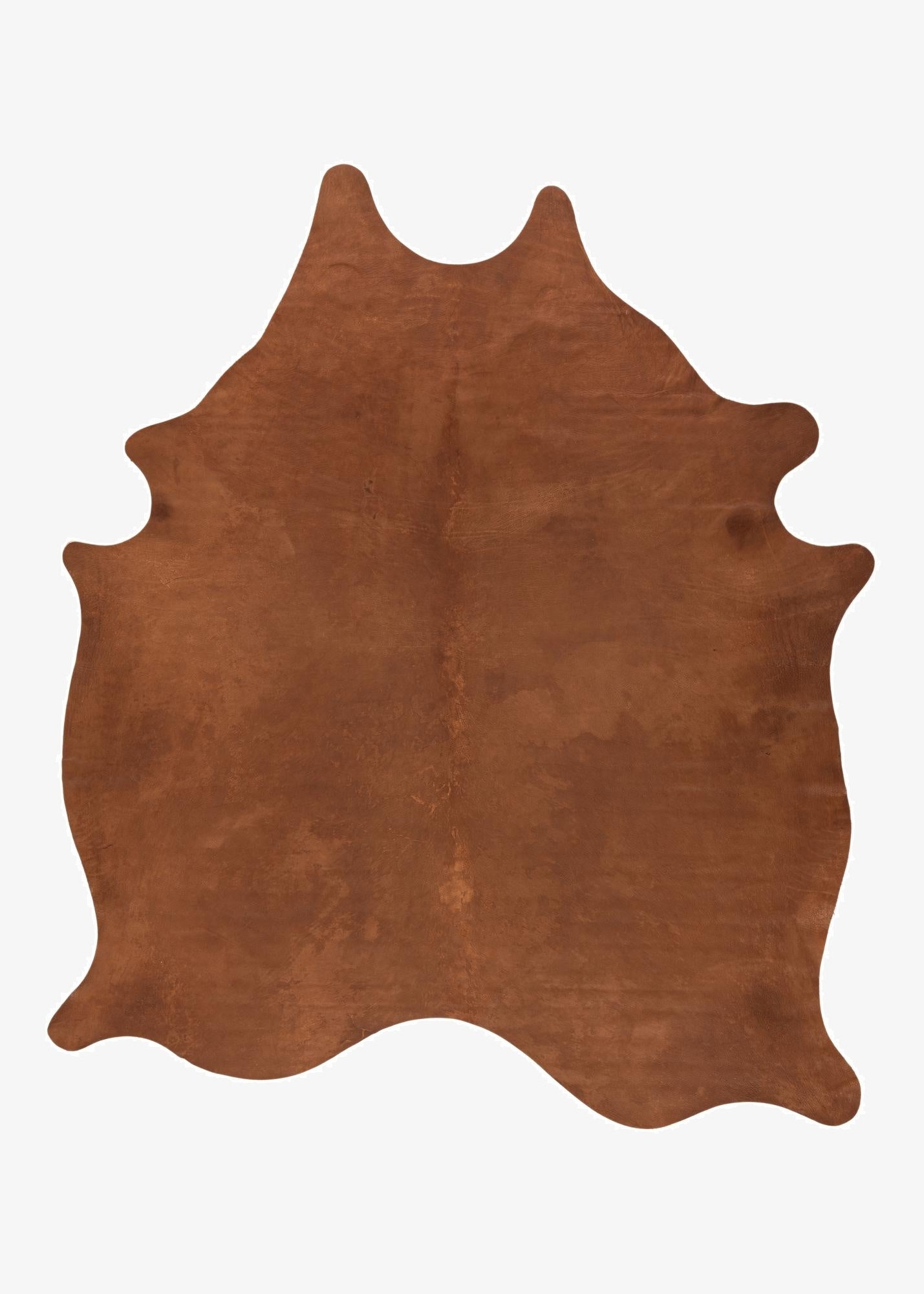  6' 5 x 7' 2 Cowhide Leather Rug