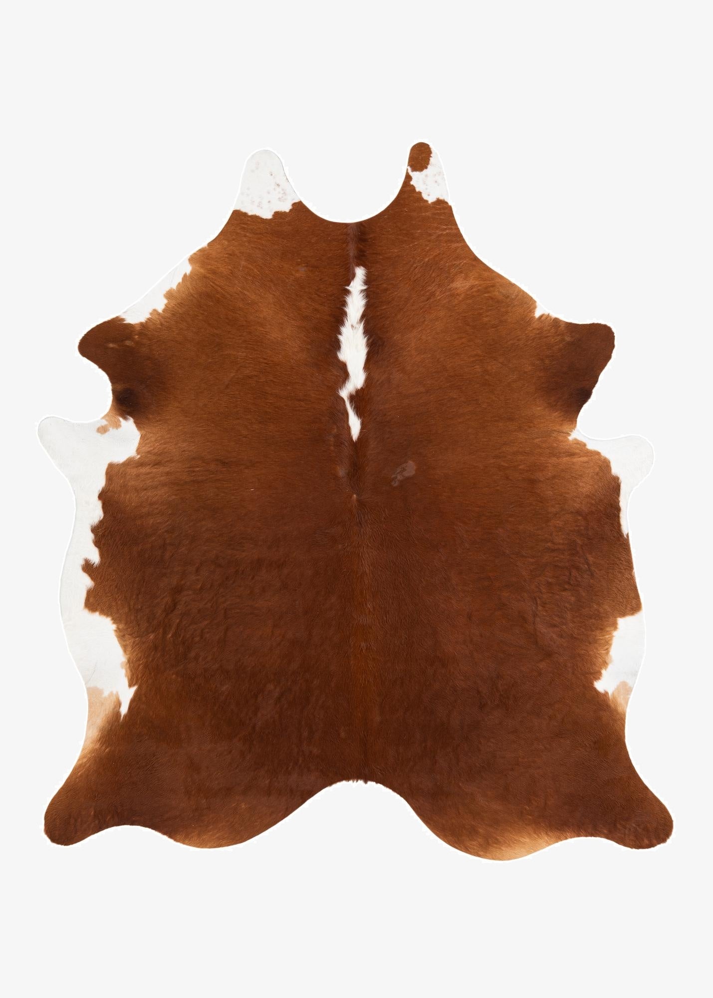  6' 1 x 7' Cowhide Leather Rug