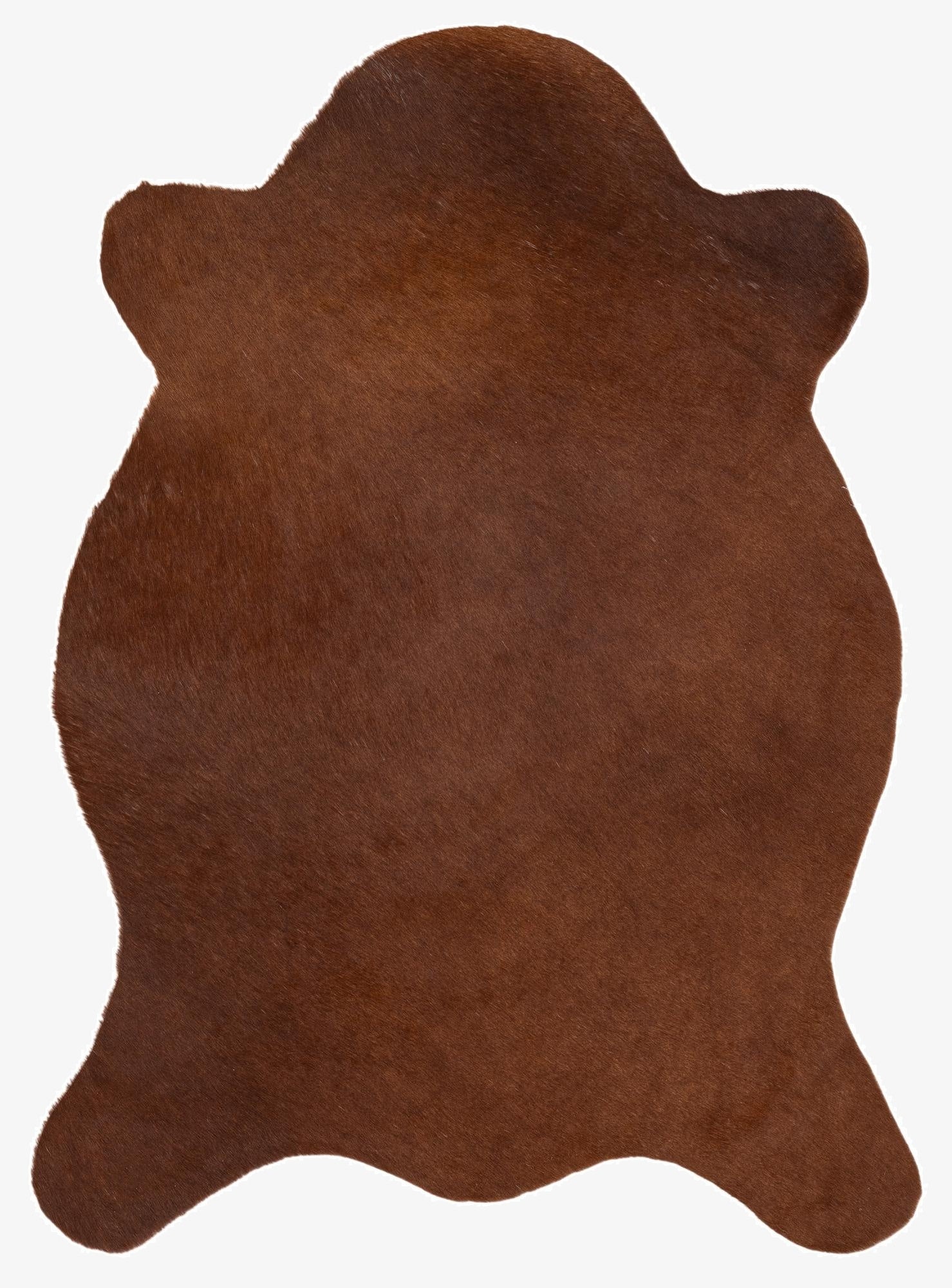  2' 2 x 2' 11 Cowhide Leather Rug