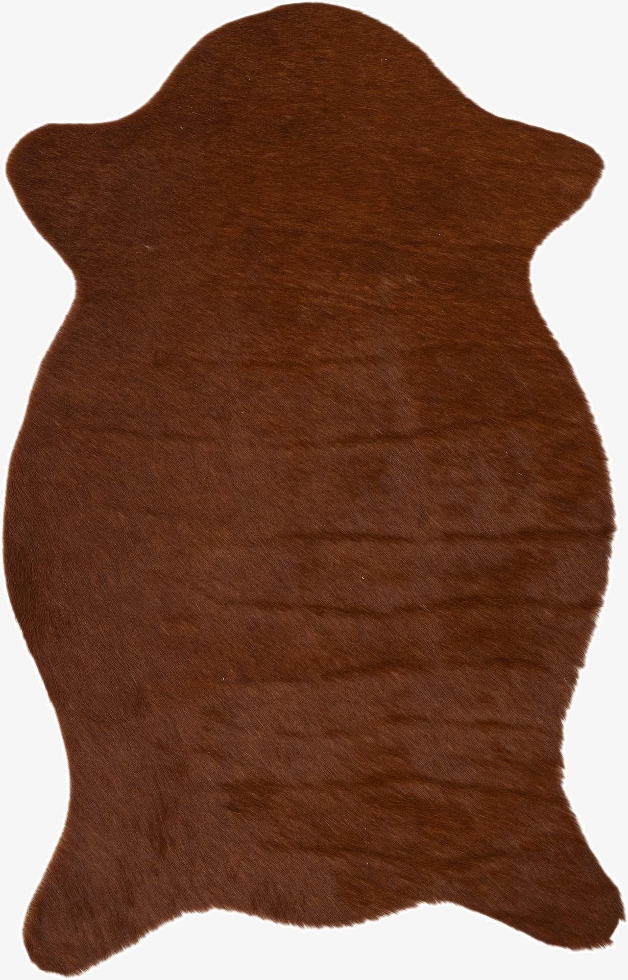  1' 8 x 2' 7 Cowhide Leather Rug