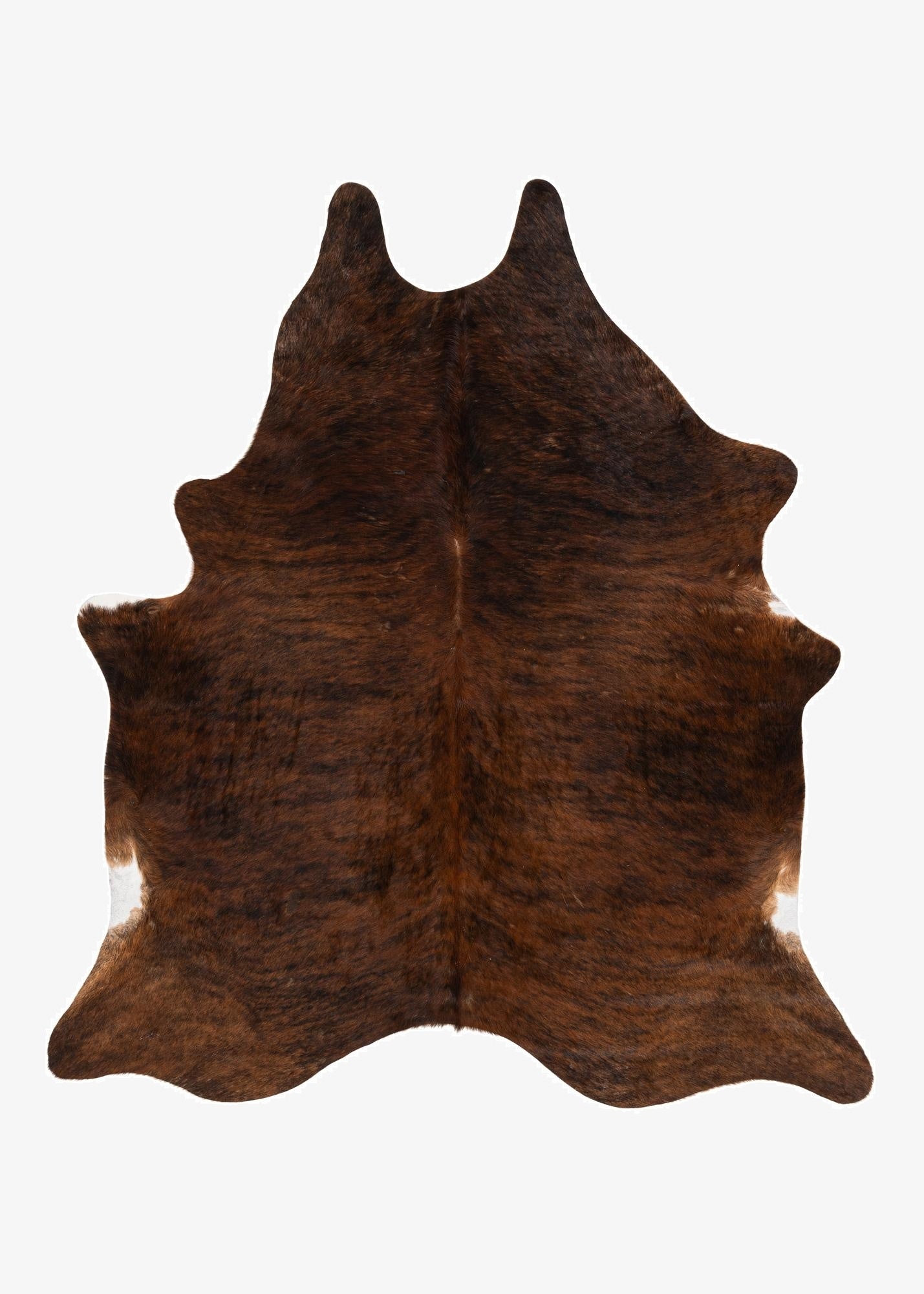  6' 1 x 6' 10 Cowhide Leather Rug