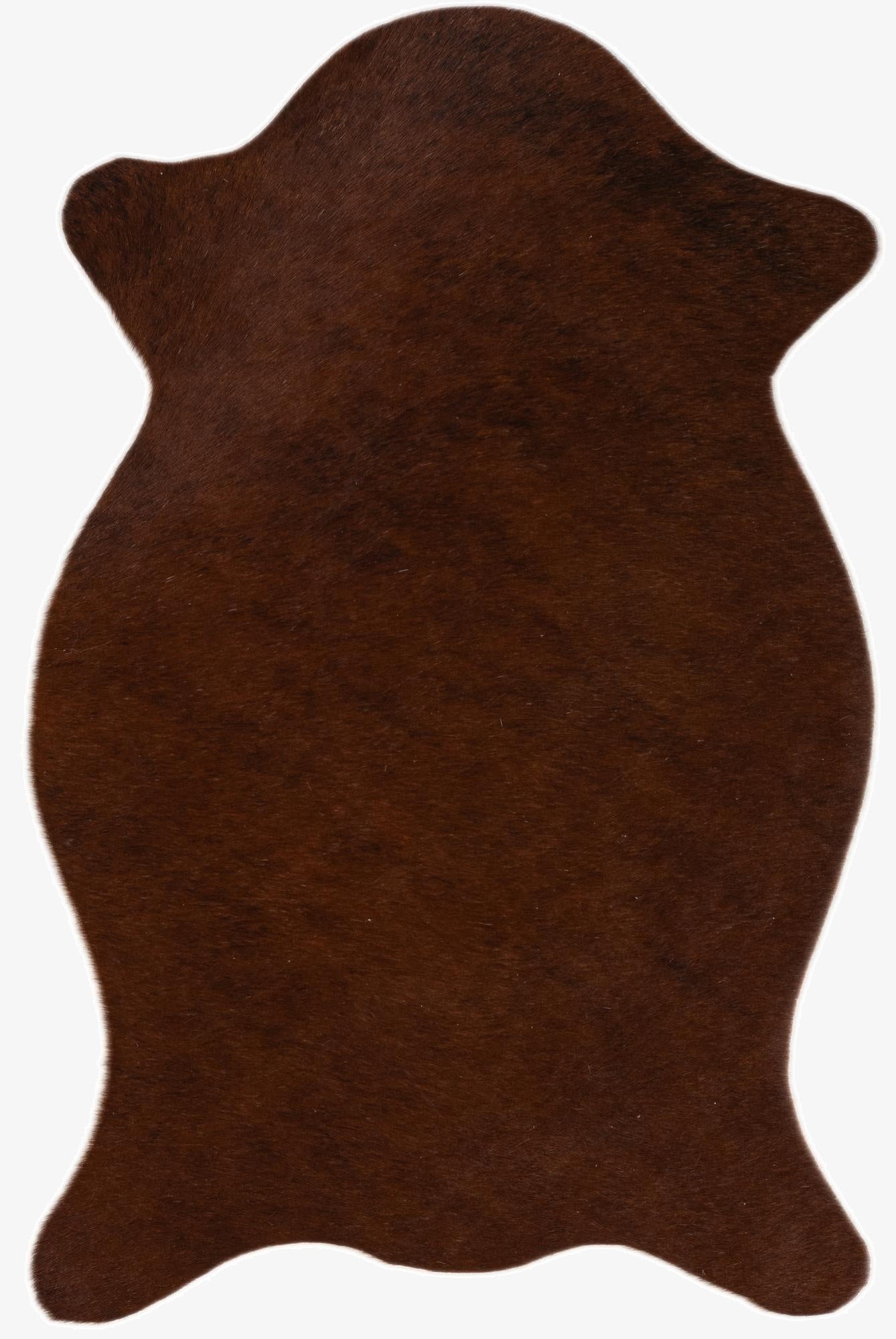  1' 8 x 2' 6 Cowhide Leather Rug