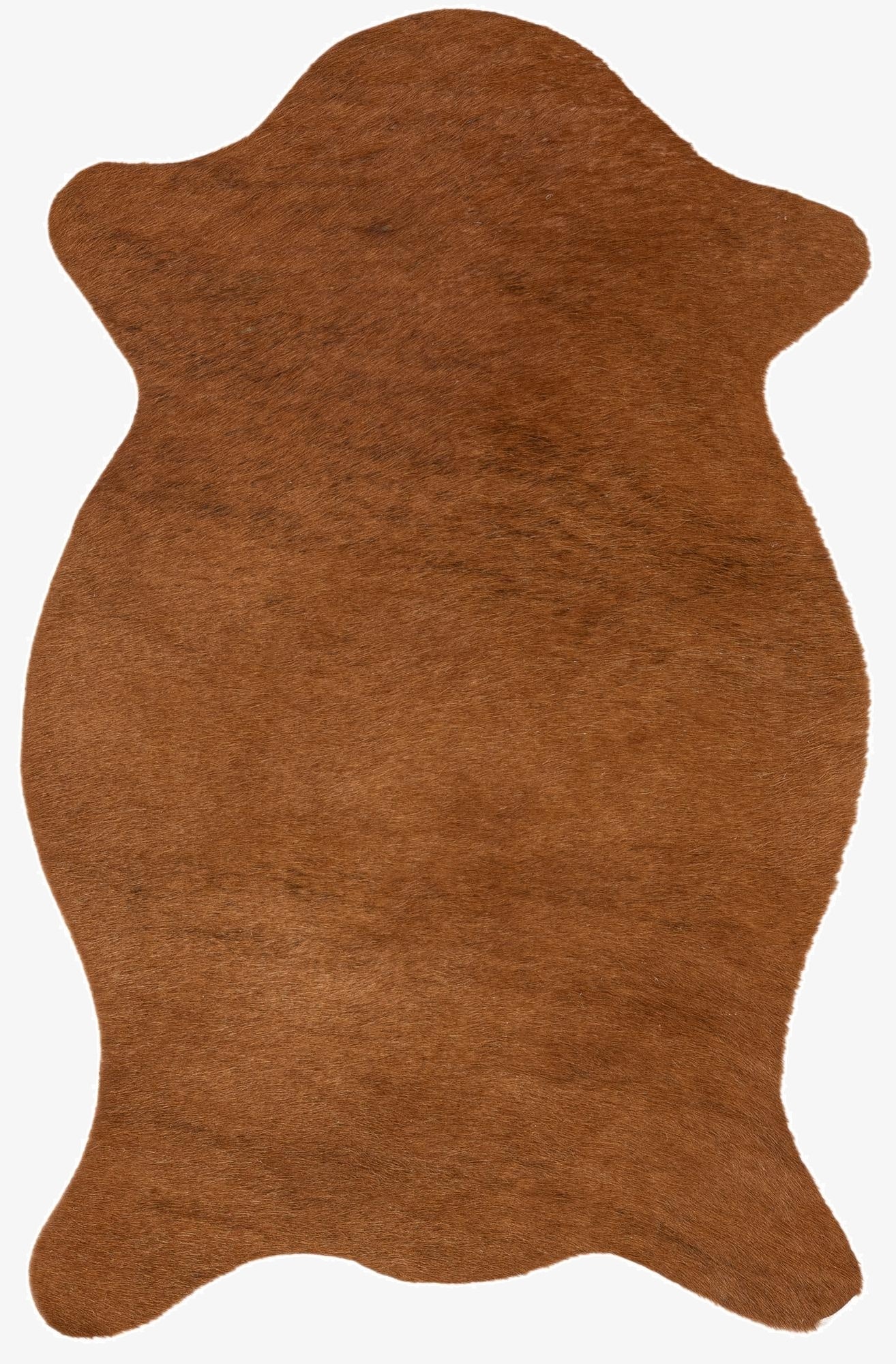  1' 7 x 2' 5 Cowhide Leather Rug