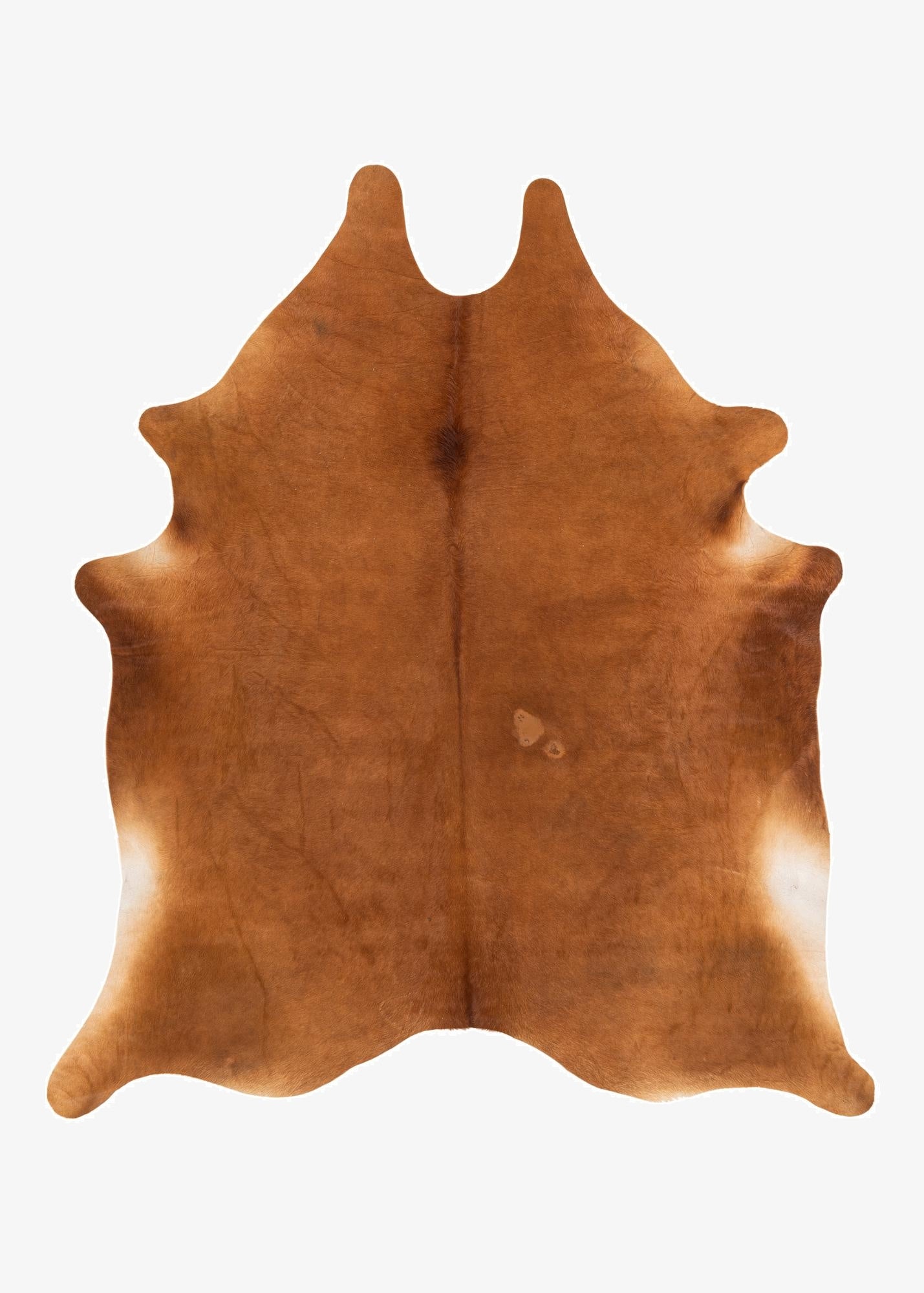  6' 1 x 6' 9 Cowhide Leather Rug