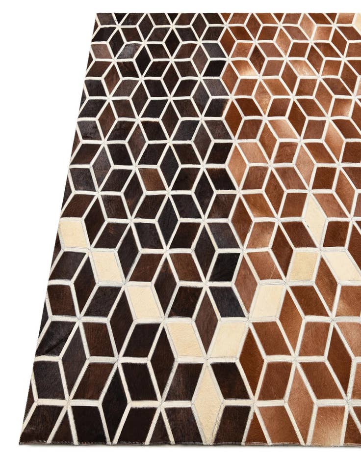 Detail image of  5' 2 x 7' 10 Cowhide Rug