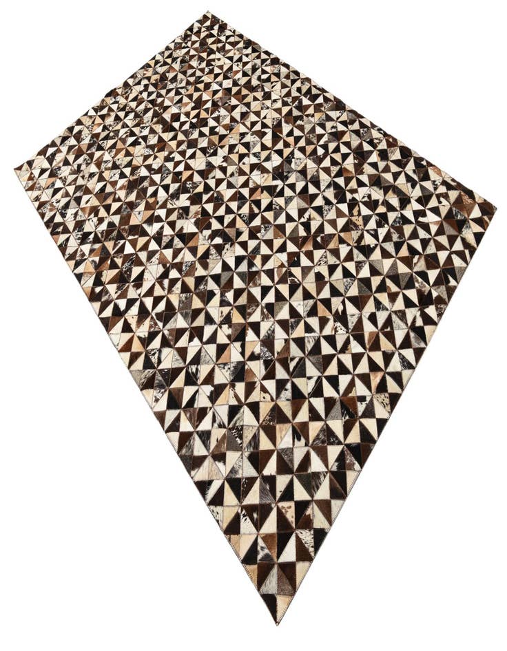 Detail image of  5' 4 x 7' 7 Cowhide Rug