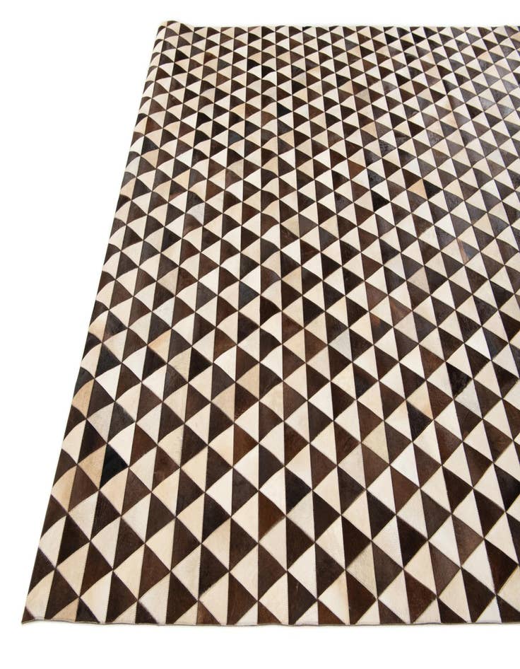 Detail image of  8' 1 x 10' 1 Cowhide Stocks Rug