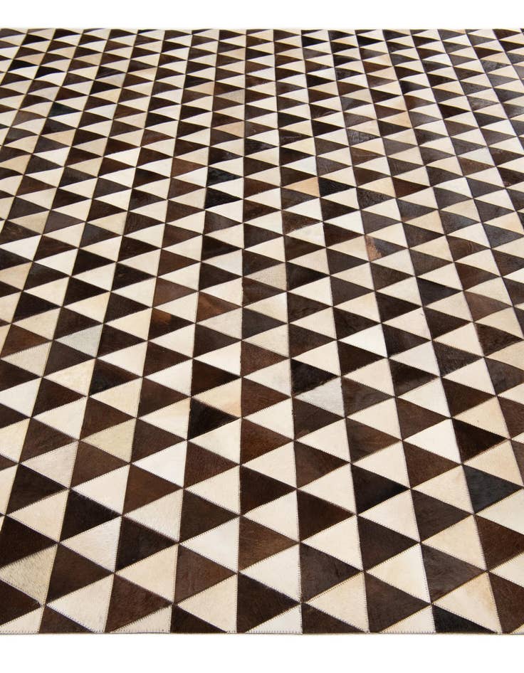 Detail image of  8' 1 x 10' 1 Cowhide Stocks Rug