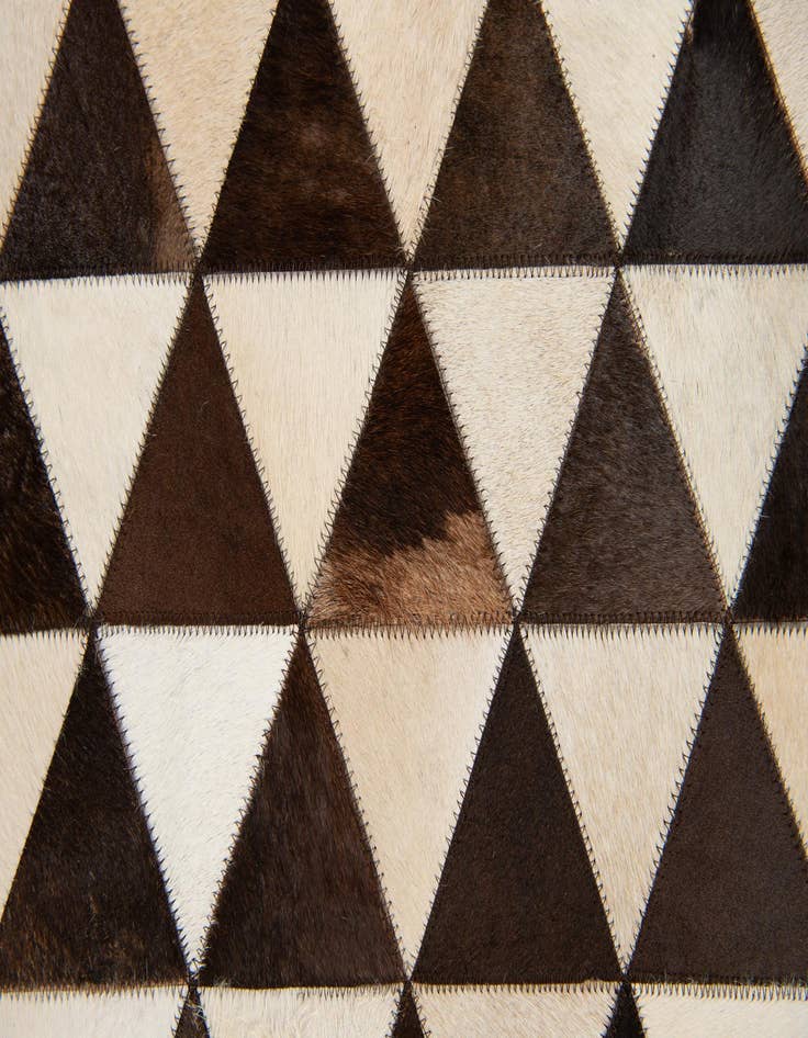 Detail image of  8' 1 x 10' 1 Cowhide Stocks Rug