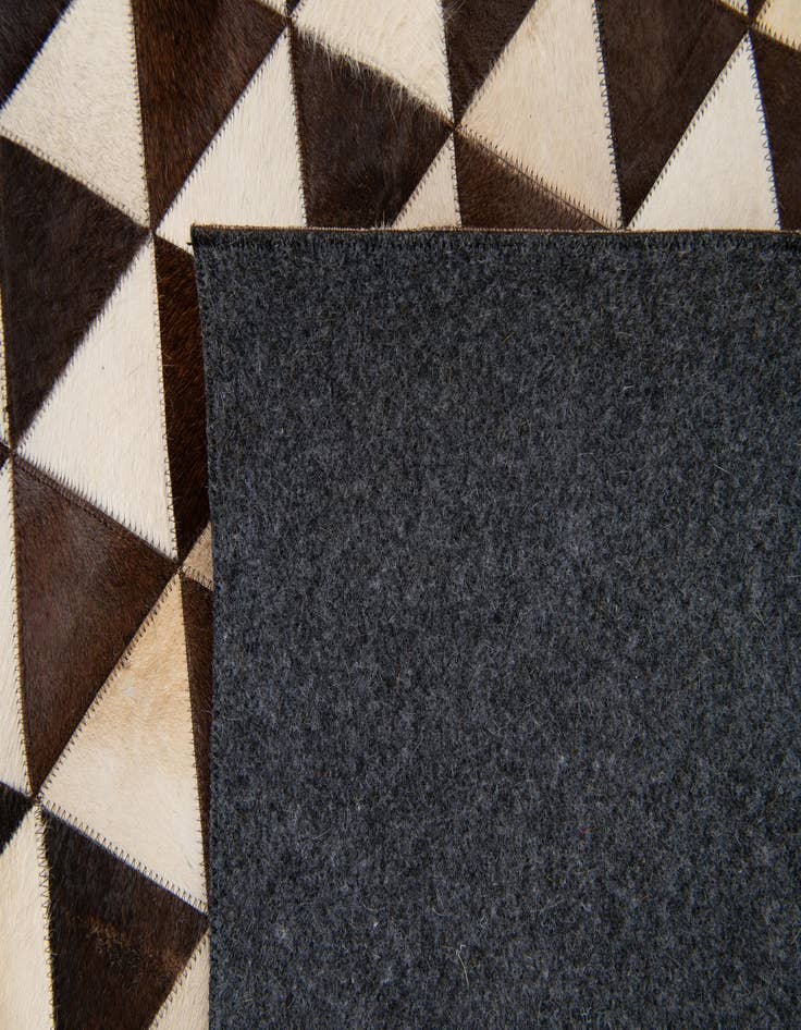Detail image of  8' 1 x 10' 1 Cowhide Stocks Rug