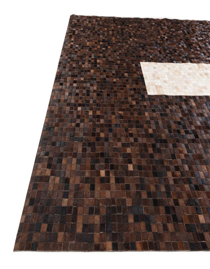 Detail image of  8' 2 x 10' Cowhide Stocks Rug