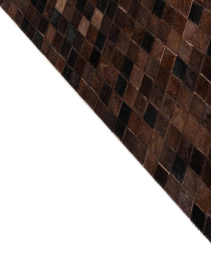 Detail image of  8' 2 x 10' Cowhide Stocks Rug