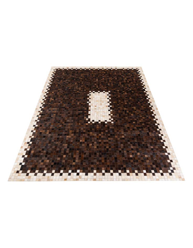 Detail image of  8' x 9' 9 Cowhide Stocks Rug