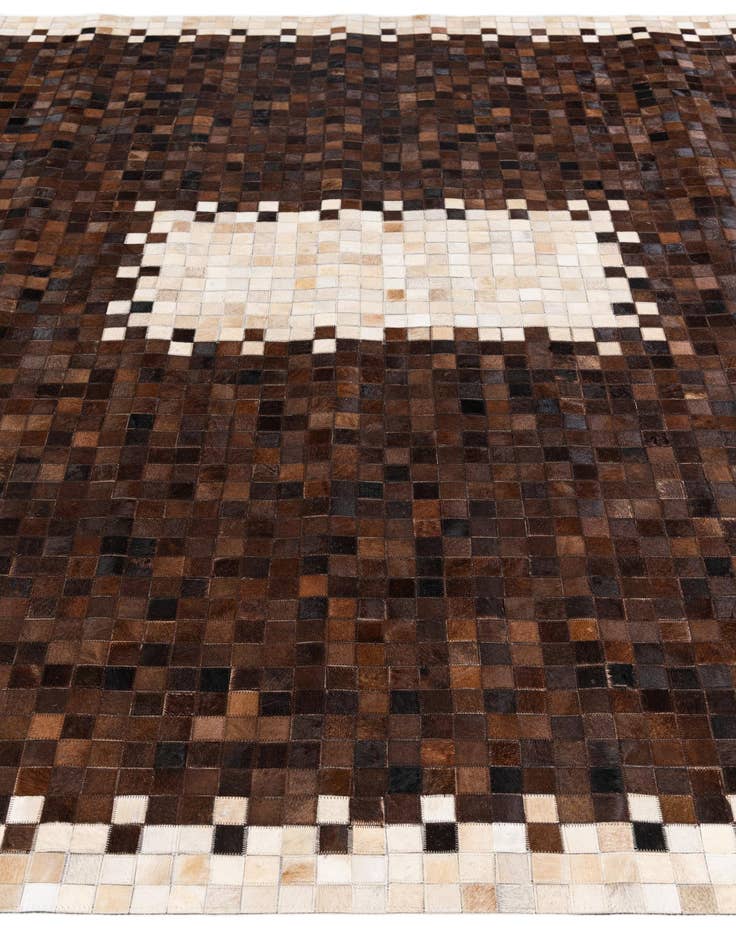 Detail image of  8' x 9' 9 Cowhide Stocks Rug