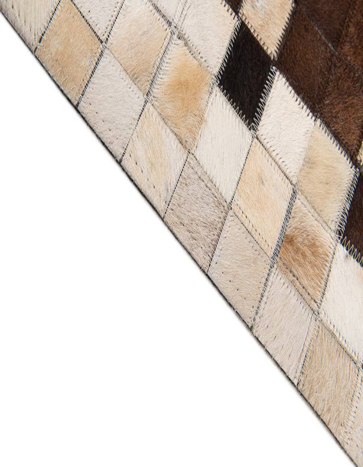 Detail image of  8' x 9' 9 Cowhide Stocks Rug