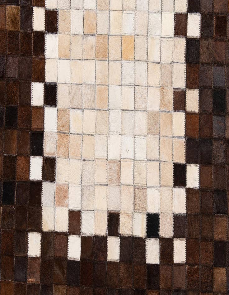 Detail image of  8' x 9' 9 Cowhide Stocks Rug