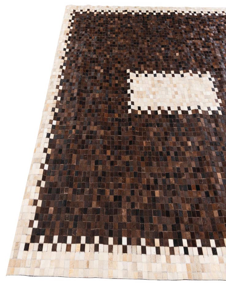 Detail image of  8' x 10' Cowhide Stocks Rug