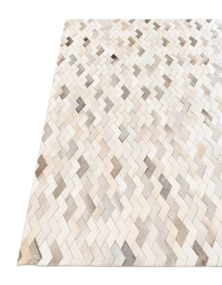 Detail image of  6' x 8' 11 Cowhide Stocks Rug