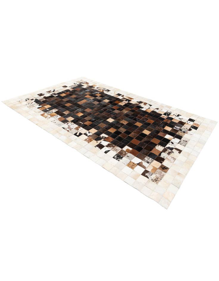 Detail image of  5' x 7' 11 Cowhide Stocks Rug