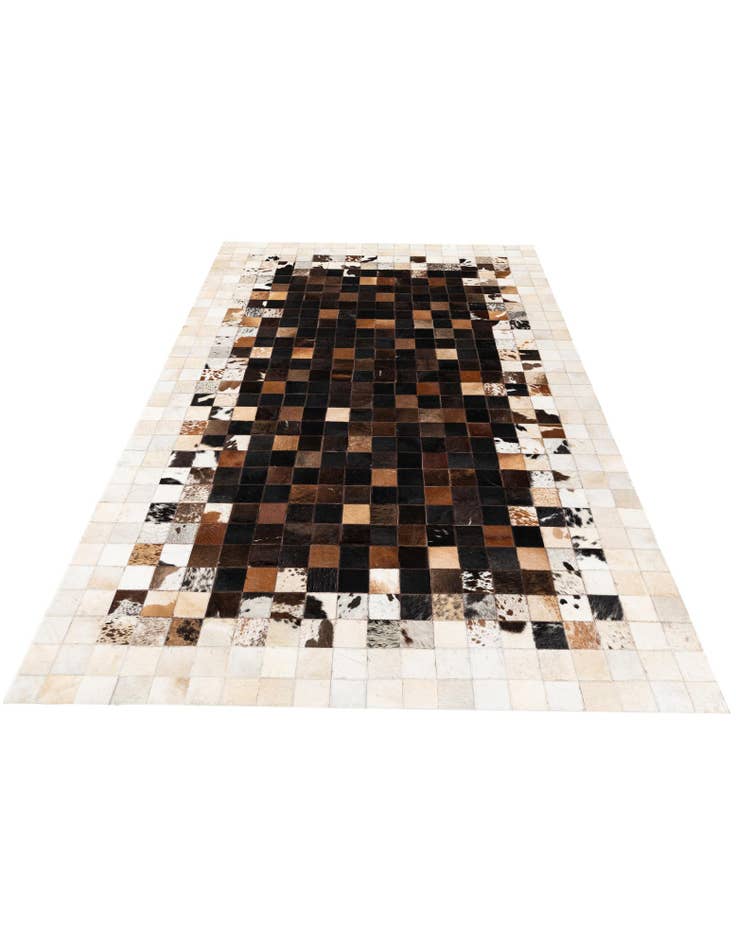 Detail image of  5' x 7' 11 Cowhide Stocks Rug