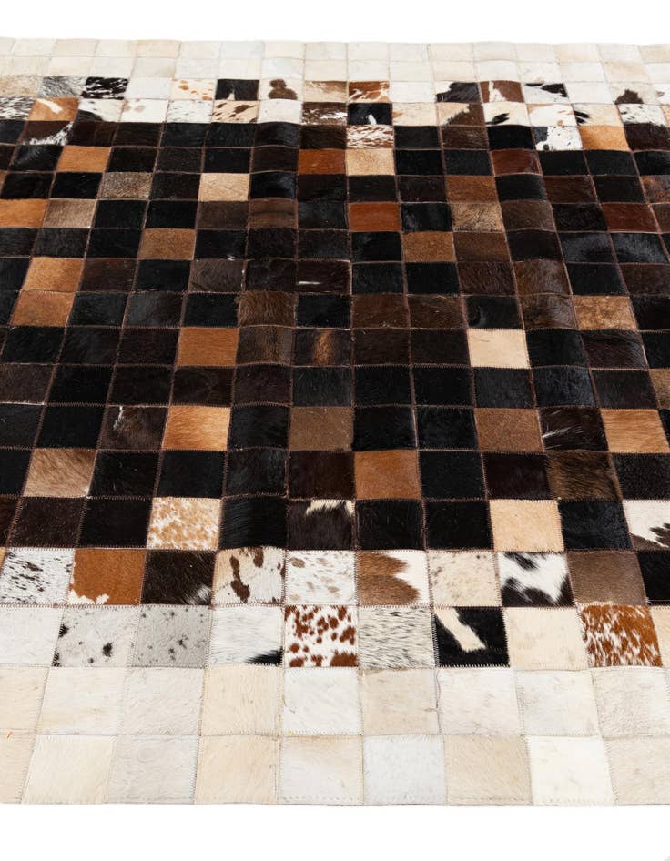 Detail image of  5' x 7' 11 Cowhide Stocks Rug