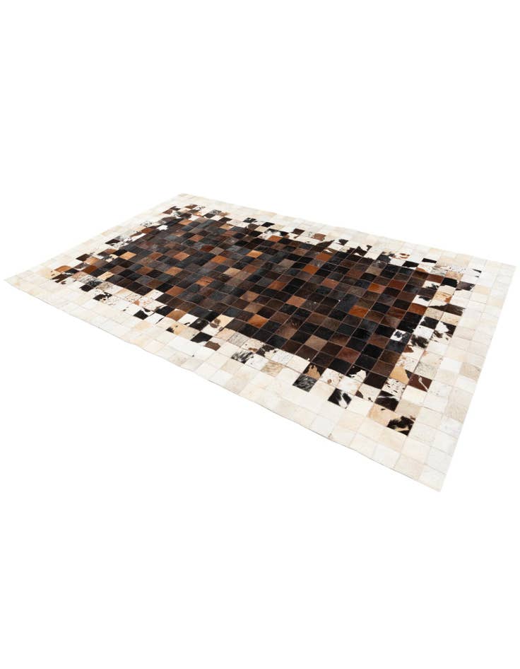Detail image of  5' x 7' 11 Cowhide Stocks Rug
