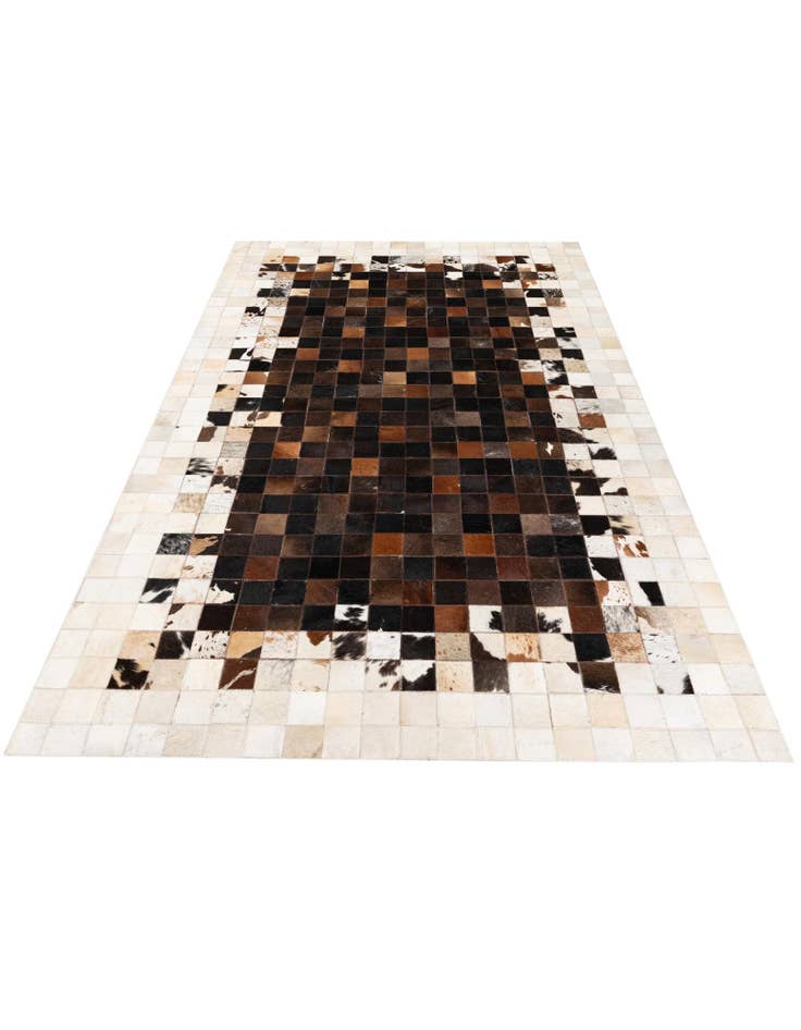 Detail image of  5' x 7' 11 Cowhide Stocks Rug