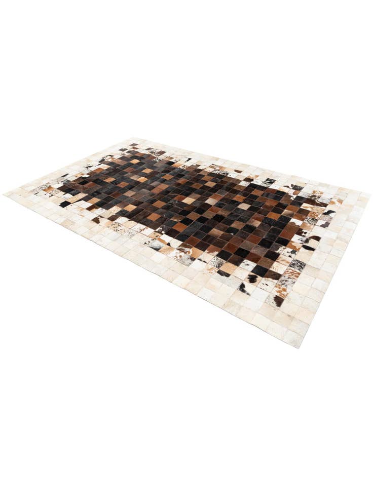 Detail image of  5' x 8' Cowhide Stocks Rug