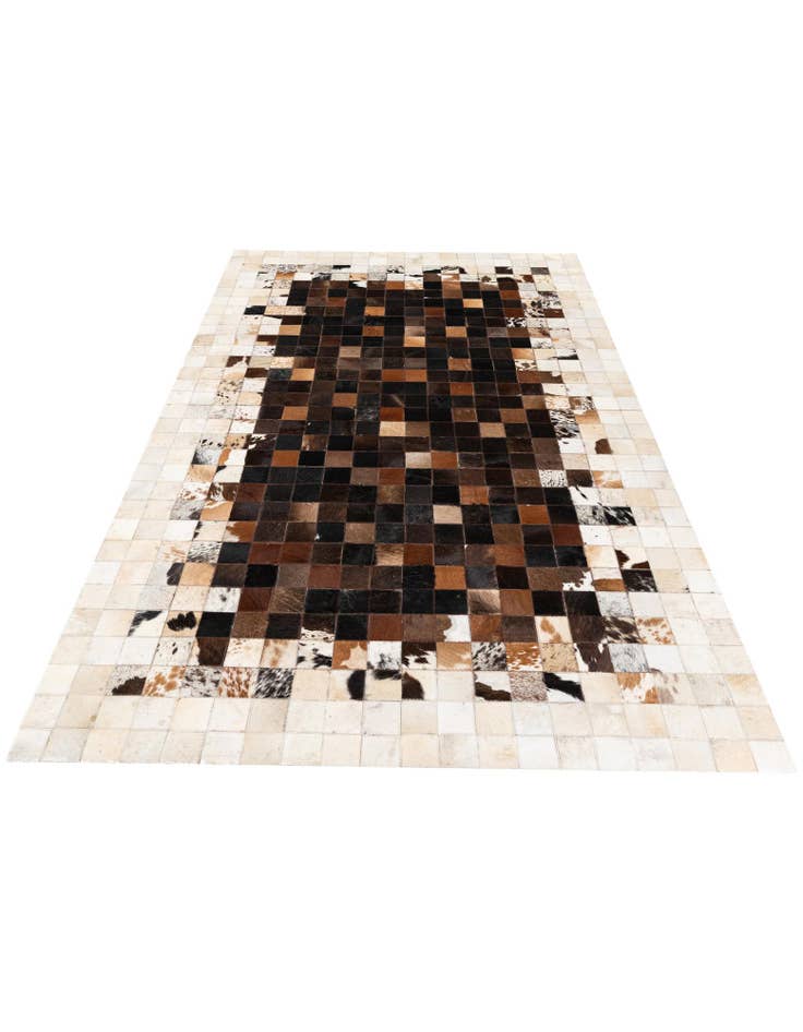 Detail image of  5' x 8' Cowhide Stocks Rug