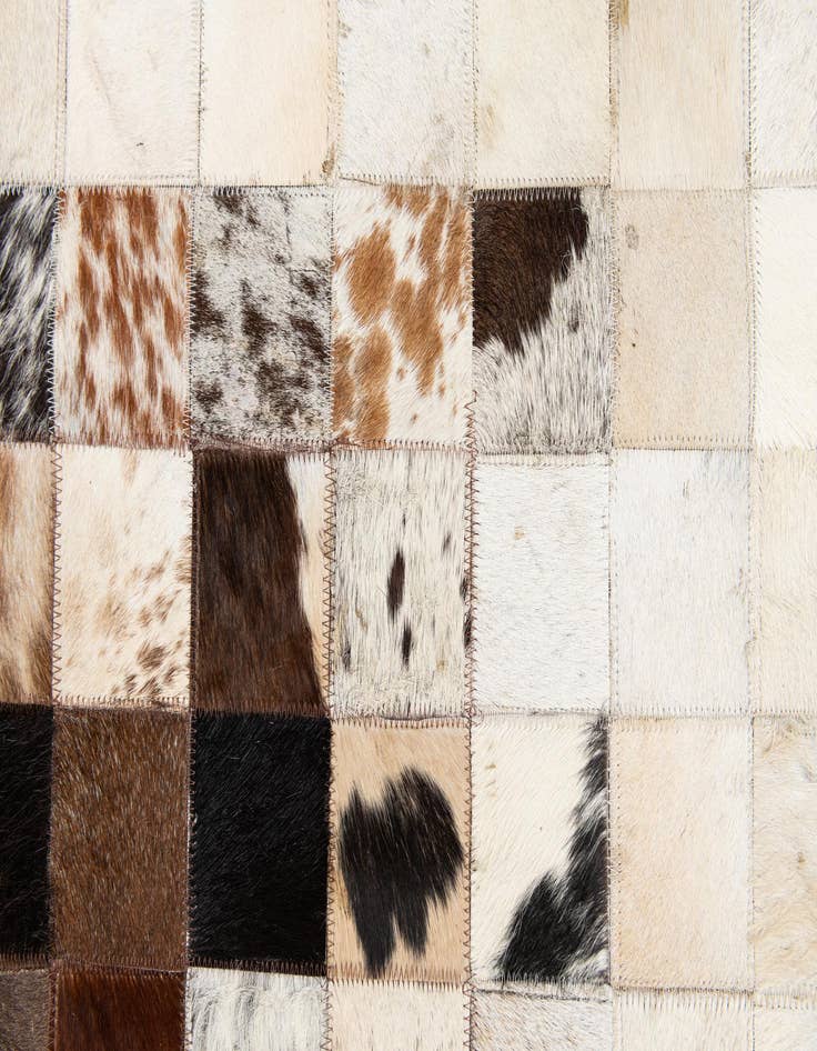 Detail image of  5' x 8' Cowhide Stocks Rug