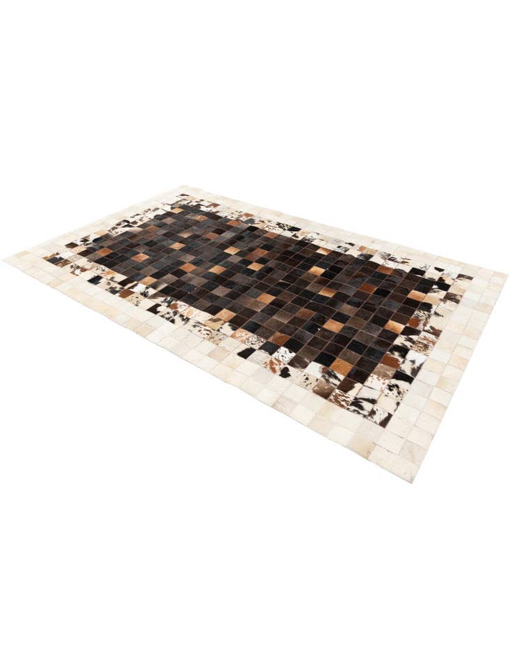 Detail image of  5' x 8' Cowhide Stocks Rug