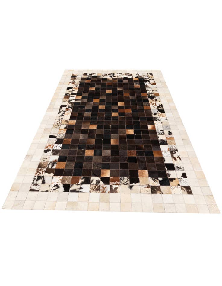 Detail image of  5' x 8' Cowhide Stocks Rug