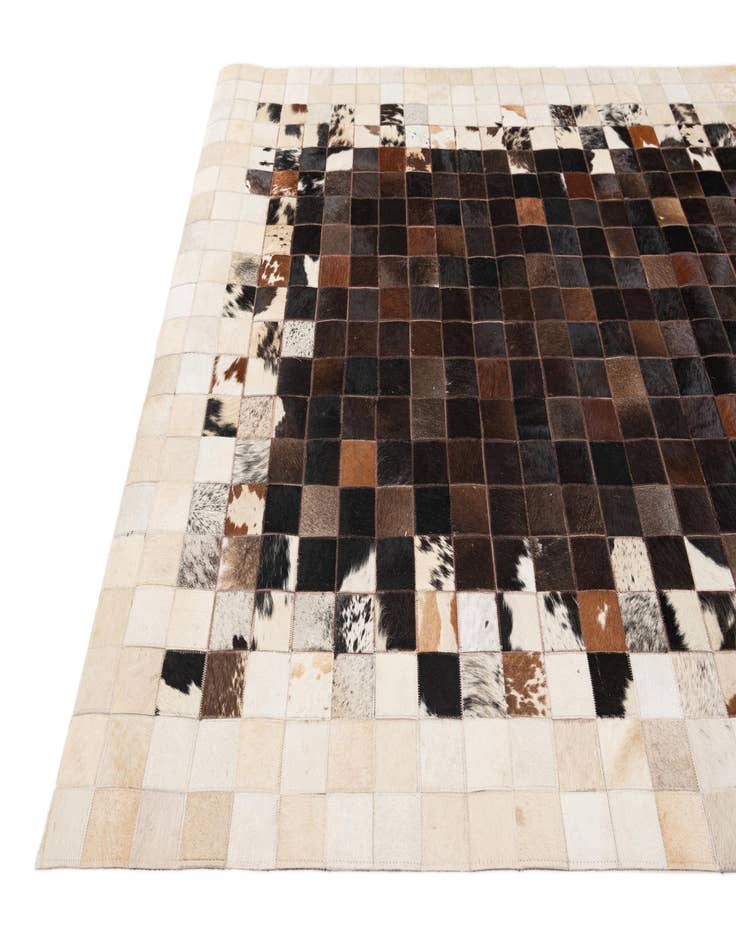 Detail image of  5' x 7' 11 Cowhide Stocks Rug