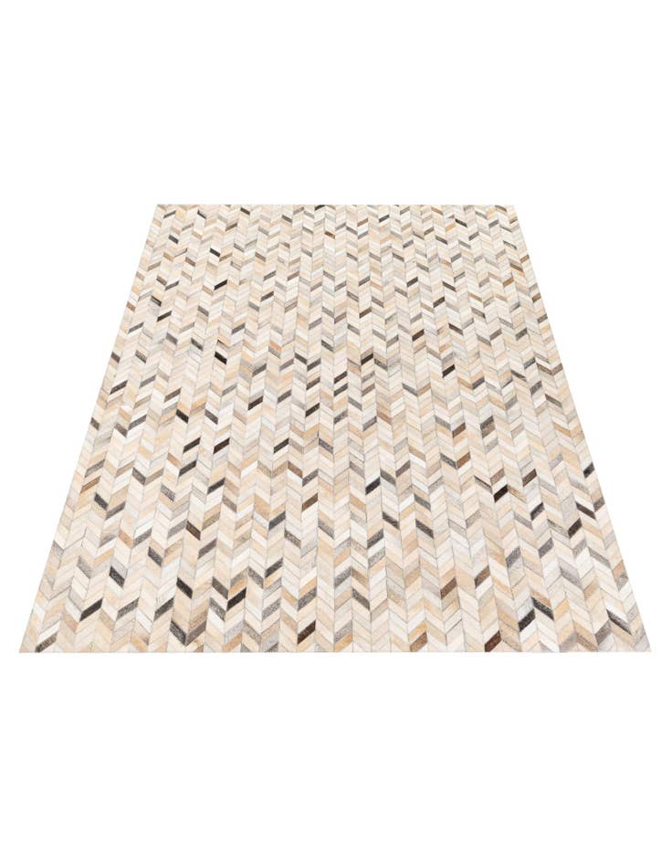 Detail image of  5' 7 x 7' 11 Cowhide Stocks Rug