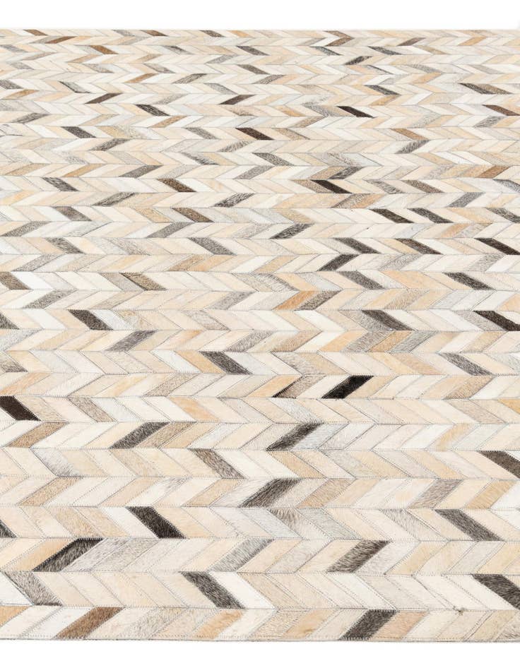 Detail image of  5' 7 x 7' 11 Cowhide Stocks Rug