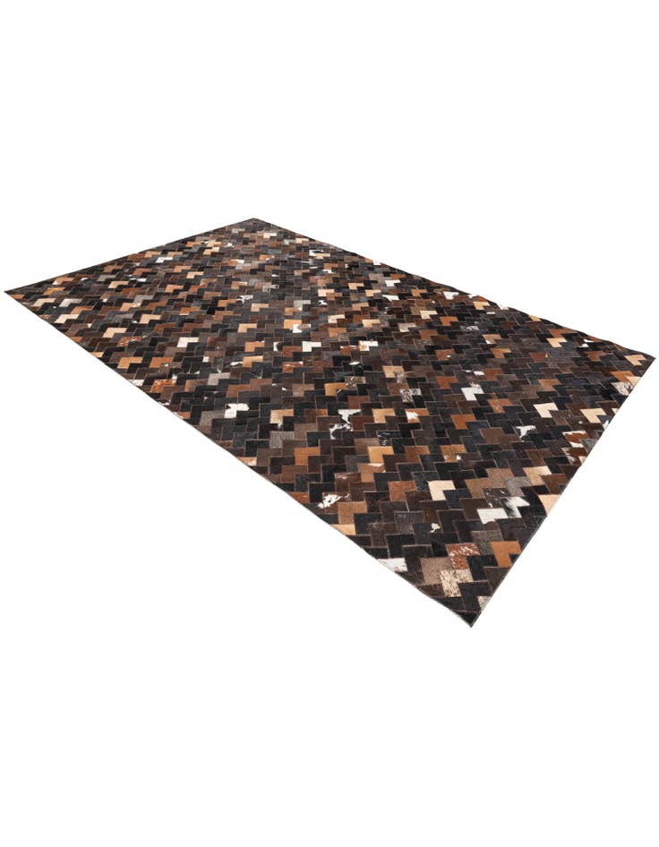 Detail image of  5' x 7' 11 Cowhide Stocks Rug